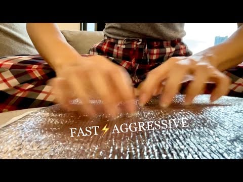 ⚡️FAST & AGGRESSIVE ASMR⚡️Unpredictable Tingle, Scratching Tapping Camera, Visual Tingle, No Talking