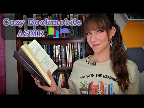 ☔ Duck Into the Bookmobile | Rainy Day ASMR for Stress Relief | Tea, Books & Whispered Storytime ☕📖
