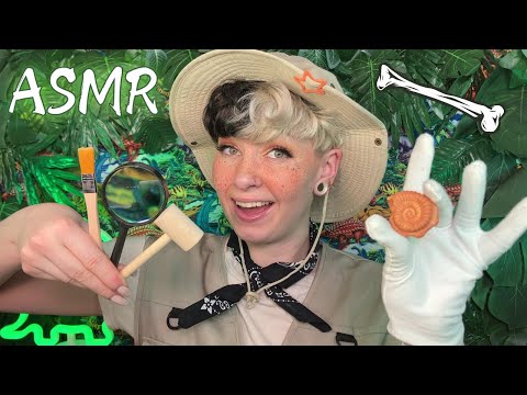 🦖 Paleontologist Digs for YOU?! 🦴 Soft Spoken ASMR with Camera Touching and Layered Sounds for Sleep