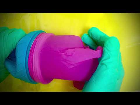 LATEX GLOVE   💙❤️💚 COLORFUL PLAYGROUND  [[ASMR]]