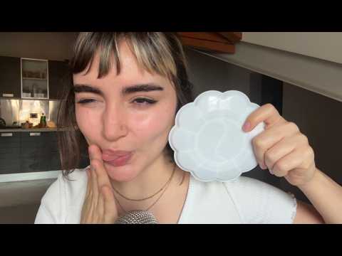 ASMR Spit Painting Your Face AGAIN! (with a palette this time lol)