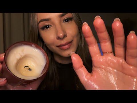 ASMR 🛋️ massagem terapêutica intensa com óleos (sons de boca, mãos na lente, sussurros..)