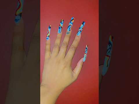 New nails.. Who disss??  🥰 #asmr #asmrsounds #shorts #notd #longnailasmr