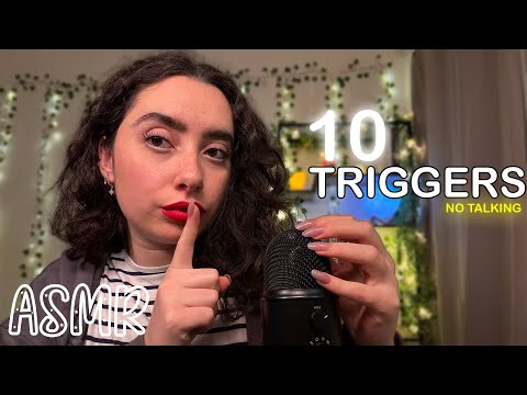 🌙 ASMR FRANÇAIS : NO TALKING, 10 TRIGGERS DOUX ET FONDANTS AU CREUX DE TES OREILLES ☁️ #asmr #relax