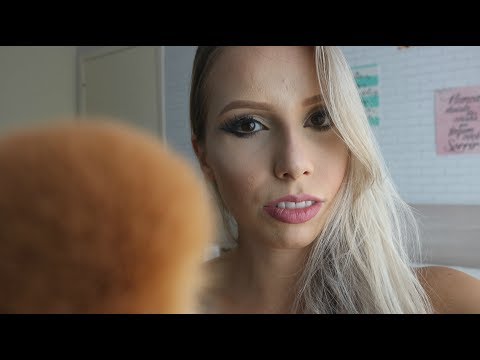 ASMR ME MAQUIANDO E MAQUIANDO VOCÊ #2 Bruna Asmr