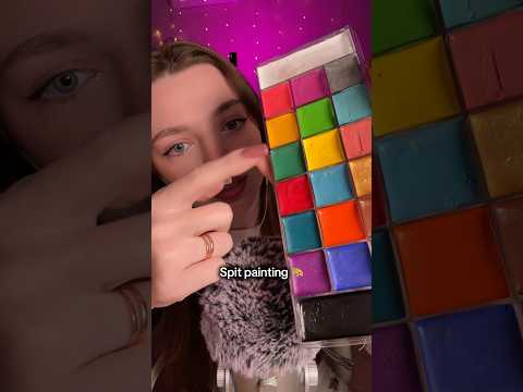 Spit painting 🎨 #asmr #asmrsounds #asmrrelax #asmrtingles #asmrwhispers #asmrsleep #relax #tingles