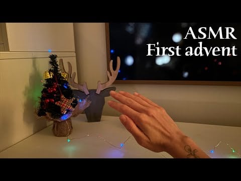 ASMR 🌙 First advent - Tapping & tracing (no talking)