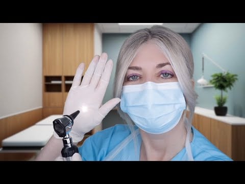 ASMR Ear Exam & Deep Ear Cleaning - Fizzy Drops, Otoscope, Picking, Latex Gloves, Typing