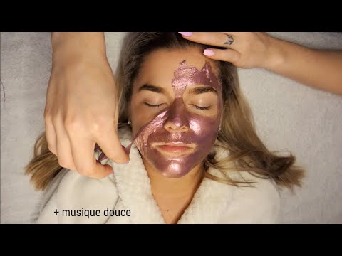 ASMR | Soin du visage ULTIME 😴 sur ma SOEUR ! (+ musique douce)