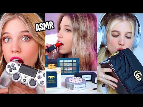 ASMR RECOPILATORIO COMIENDO COSAS RANDOM 👛💄 LOS MEJORES MOMENTOS (Mouth Sounds)