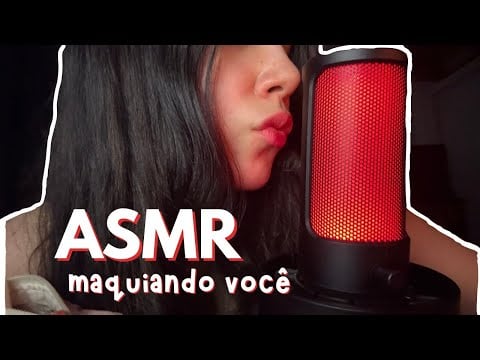 ASMR ROLEPLAY | amiga te maquiando (sons de boca + tapping + sussurros) 💤💤