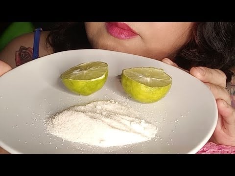 ASMR comiendo Limón 🍋 con Azúcar 