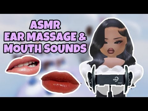 Roblox ASMR ☆ EAR MASSAGE W/ MOUTH SOUNDS & TINGLY WHISPERSSsss ( ੭ ˘ ³˘)੭‎°｡⋆♡‧₊˚