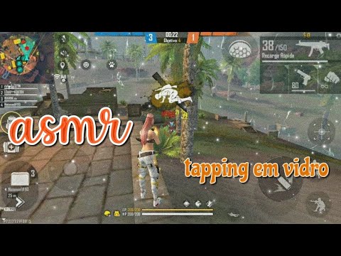 ASMR FF - JOGANDO CS RANQUEADO 💎 TAPPING EM OBJETOS VIDRO