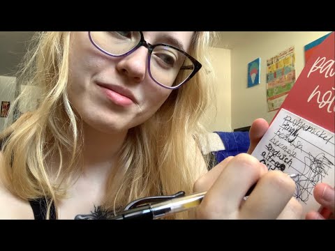 Trigger Words and Writing Sounds ASMR | Lofi Monday’s