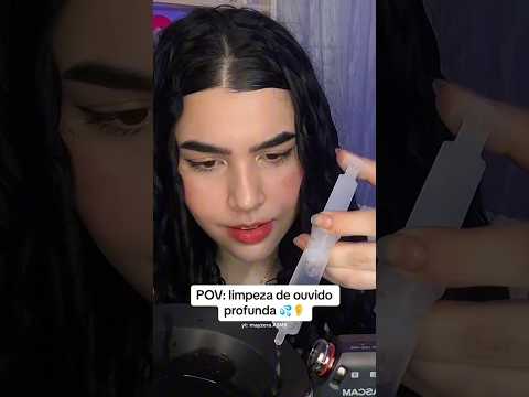 ASMR: LIMPEZA DE OUVIDO👂💦 #shorts