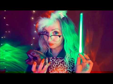 ASMR Teacher Stay After Class Holiday Special, Trigger Words, Light Triggers, Gum Chewing & Relax