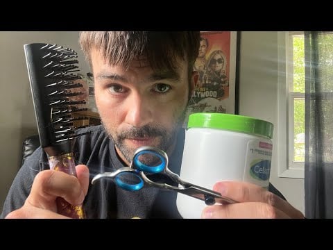ASMR | EXTREMELY FAST Hair Play (Cutting, Braiding, Brushing, & Massage)
