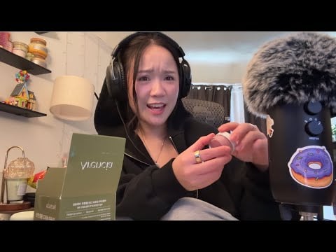 ASMR chill haul and rambles (skull pandas, Olive Young skincare haul, ...)