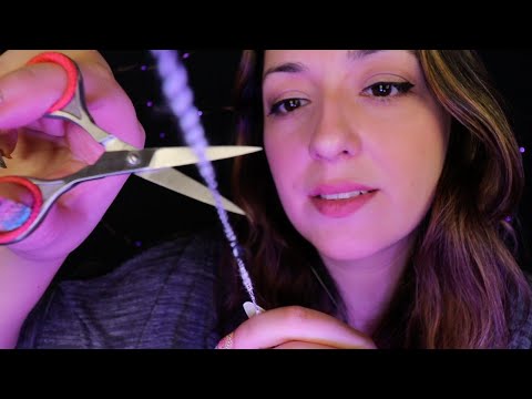 Türkçe ASMR RAHATLAMA SEANSI | Stresini Kesip Atıyorum | Plucking, Yüz Fırçalama | Negatif Enerji