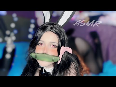 ASMR SCRATCHING | Nezuko Cosplay #asmr #asmrcosplay