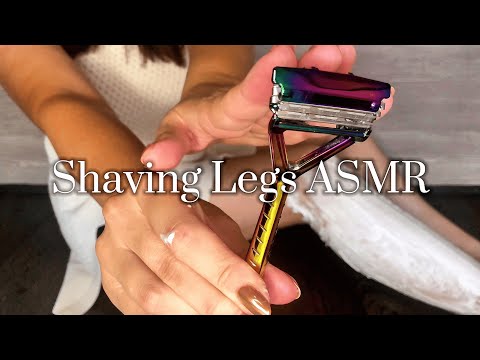 Shaving Legs ASMR -- Body Doubling Self Care