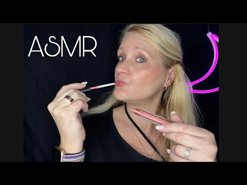 [ASMR] german/deutsch  Lipgloss 💦Pumping - Application Tapping  Mouth Sounds - whispering