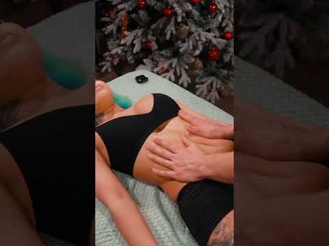 ASMR belly + side massage for Roxy—gentle pressure #bellymassage
