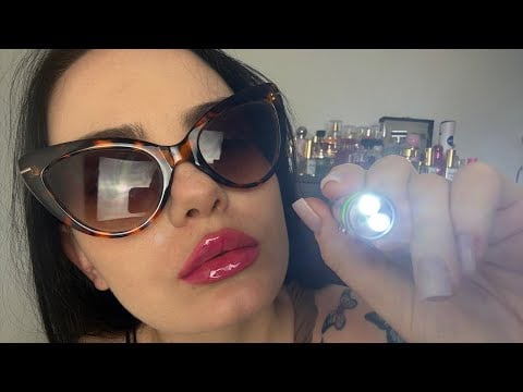 ASMR  - Rude Eye Exam #asmr #roleplay #light