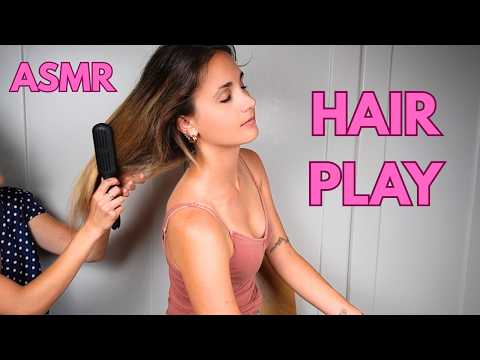 Mi faccio rilassare dalla mia amica 💆‍♀️ | ASMR ITA | Hair play Real person