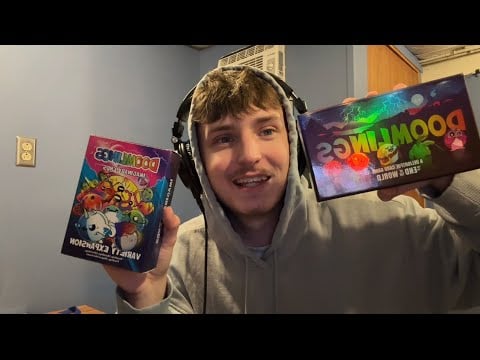 ASMR Unboxing The Card Game DOOMLINGS! (Whispered, Crinkles, Card Sounds)