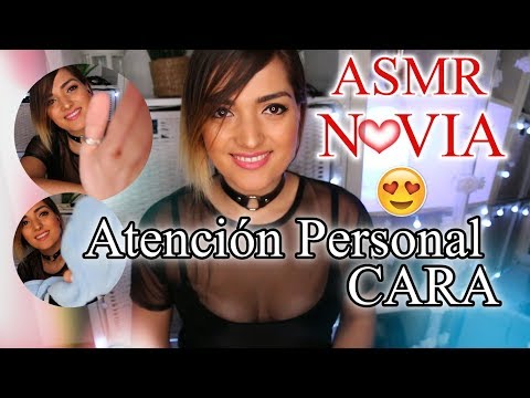 ASMR | ATENCIÓN PERSONAL | NOVIA te MIMA y  CUIDA TU CARITA antes de DORMIR | 3 DIO