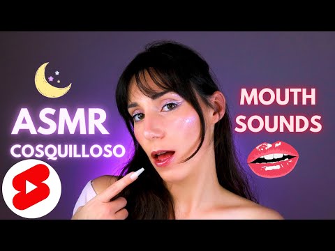 ASMR MOUTH SOUNDS 👄 para DORMIR 🌜TOCANDO tu CARA (ESPAÑOL) #asmr #Shorts