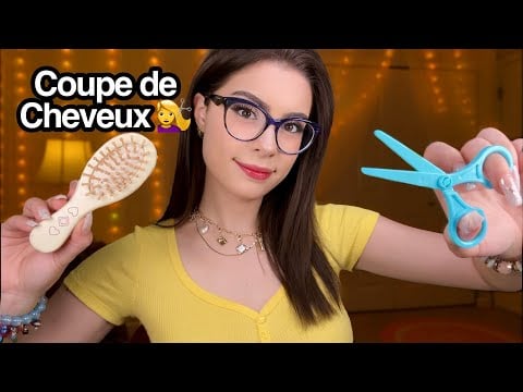 ASMR Coupe de Cheveux Rapide 💇‍♀️ Coiffeur & Soin des Cheveux | ASMR Français pour Dormir
