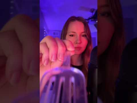 Doing ASMR Directly On The Mic & The Camera #asmrshorts