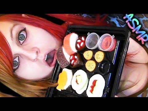 ASMR 🍣 CANDY SUSHi ♡ Mukbang, Mouth Sounds, Gummy Sushi, Gummies, Food, Chewing, Eating, Yummy ♡