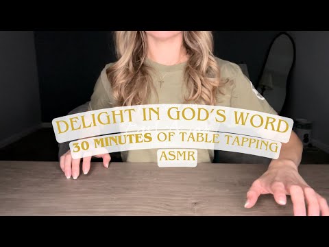 Fall Asleep Fast W/ Table Tapping and Bible Reading (Psalm 118-119) Christian ASMR