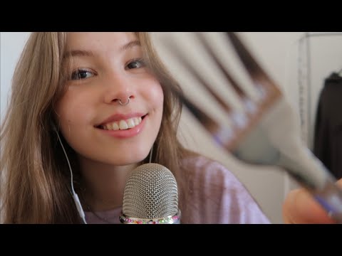ASMR face scratching (german/deutsch) | emily asmr