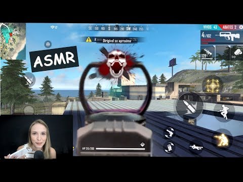 ASMR - GAMEPLAY JOGANDO FREE FIRE