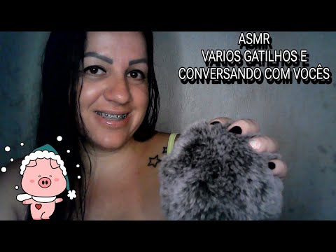 ASMR-CONVERSANDO COM VOCÊS E VARIOS GATILHOS PARA VOCÊ RELAXAR #asmr #sonsdeboca #asmrportuguês