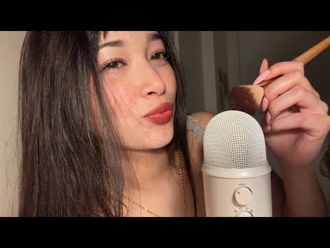 ASMR Ear to Ear Trigger Words & Mic Brushing (like Gracie K)
