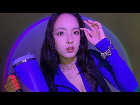 ASMR | The Popular Girl Does Your Makeup in Class (comfort, makeup rp, layered sounds, WLW)