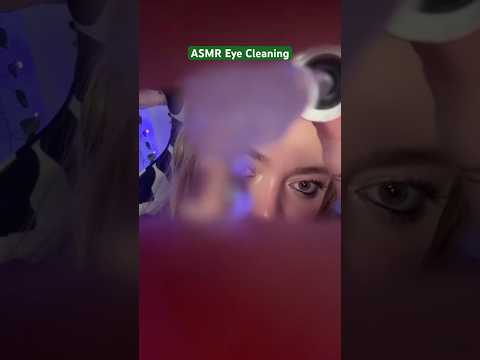 Do you prefer eye cleaning or ear cleaning? 💤 #asmr #asmrsounds #asmrvideo