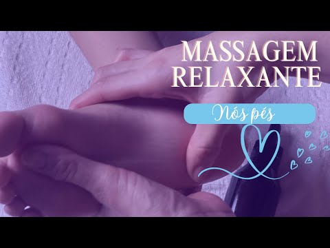 ASMR MASSAGEM RELAXANTE NOS PÉS 😴🥱