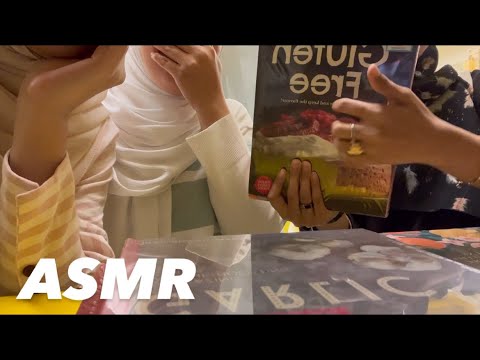 Public ASMR at Bookstore with Friends (got caught 😂)