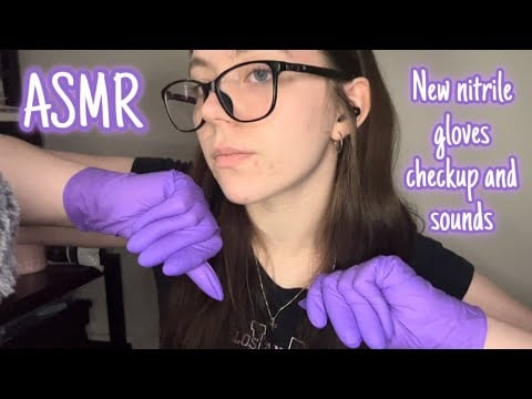 ASMR Medical checkup | New nitrile gloves 