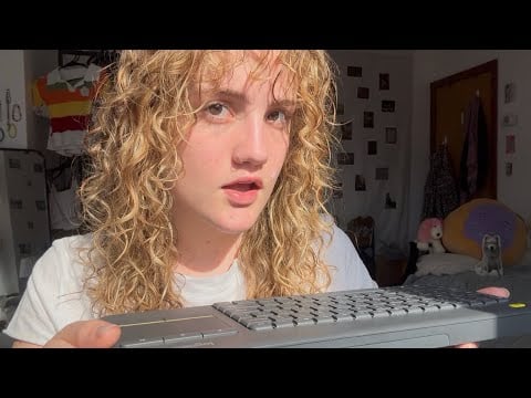 ASMR but i’m Stressed! rushing to get ready so I can finish my final paper (typing sounds & grwm)