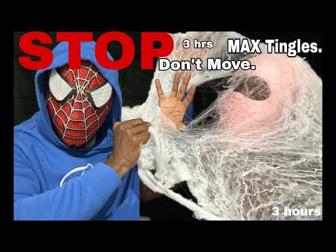 Tingles That Never End | ASMR Trigger Words & Web Pulling (3HRS) ft. @ShhhpideyASMR 