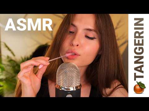 ASMR Honey Spoon / Spoolie Nibbling & Inaudible Whispering | Tangerin
