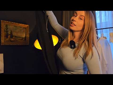 asmr | what should you wear tonight? Clothing fitting roleplay